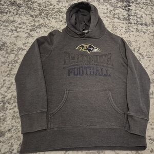 Majestic Baltimore Football Charcoal Hoodie